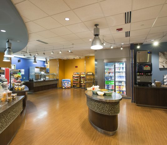 Panoramic view of the Bruin Bistro.