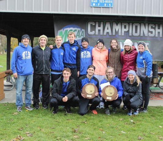 Group photo of the cross-country runners.