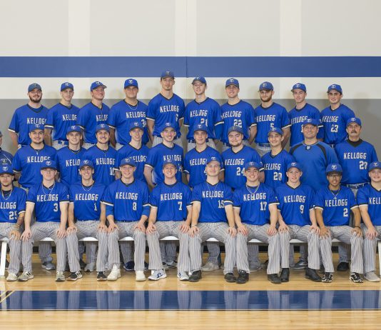 Group photo of KCC's 2019 baseball team.