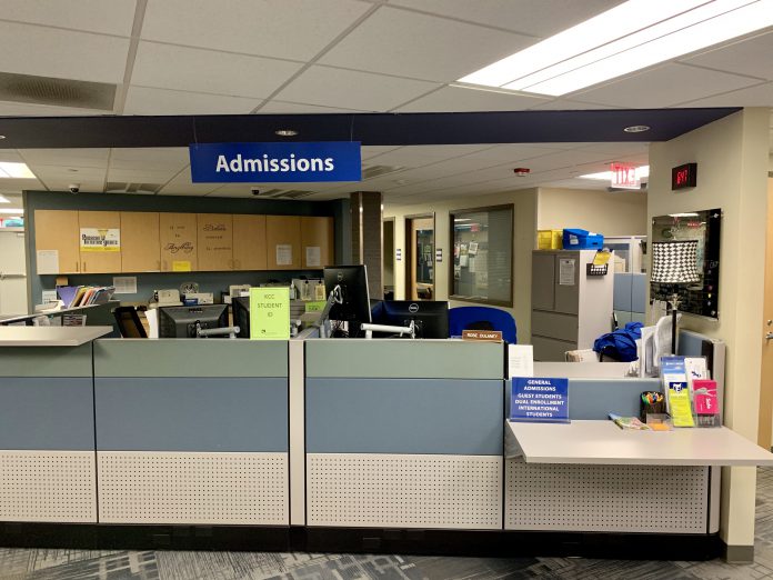 Admissions office at KCC's North Ave Campus in Battle Creek
