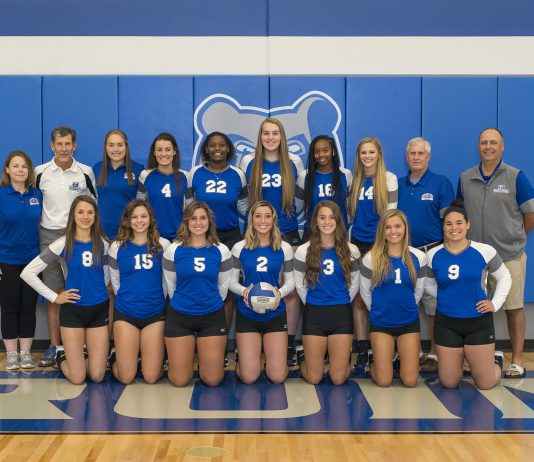 KCC’s 2019 women’s volleyball team. Photo courtesy of Kellogg Community College.