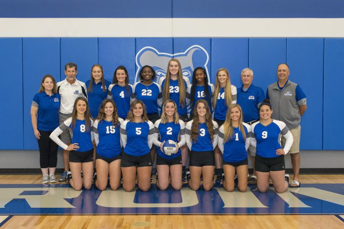 KCC’s 2019 women’s volleyball team. Photo courtesy of Kellogg Community College.