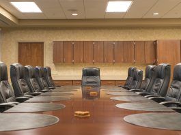 Board room in the Roll Building of KCC's North Ave. campus